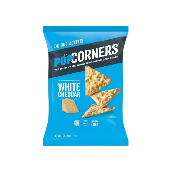 PopCorners White Cheddar Flavored Popped Corn Snack 7 Oz