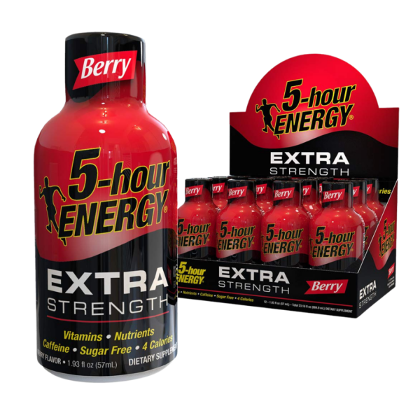 5 Hour Energy Living Essentials 5-Hour Drink Shot Extra Strength - Berry